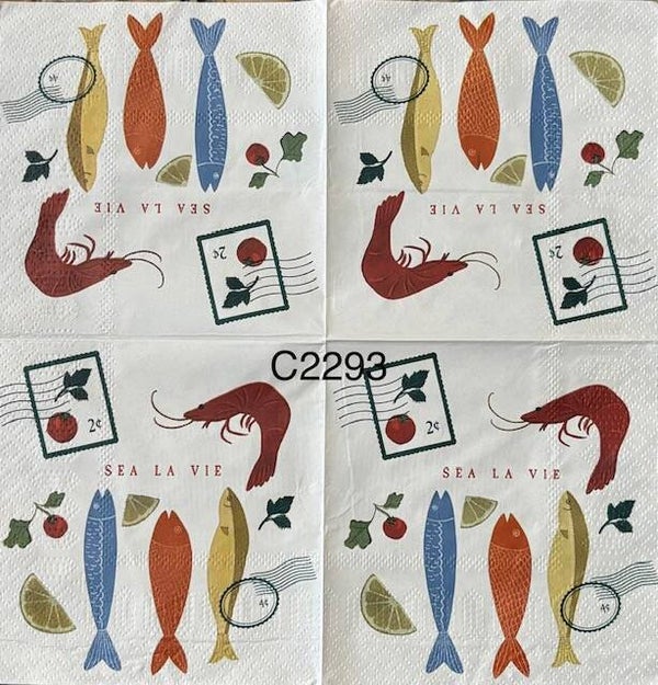 Food (C2293) - Different Fish and Crawfish "Sea La Vie"