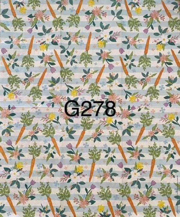 Easter (G278) - Carrots and Flowers