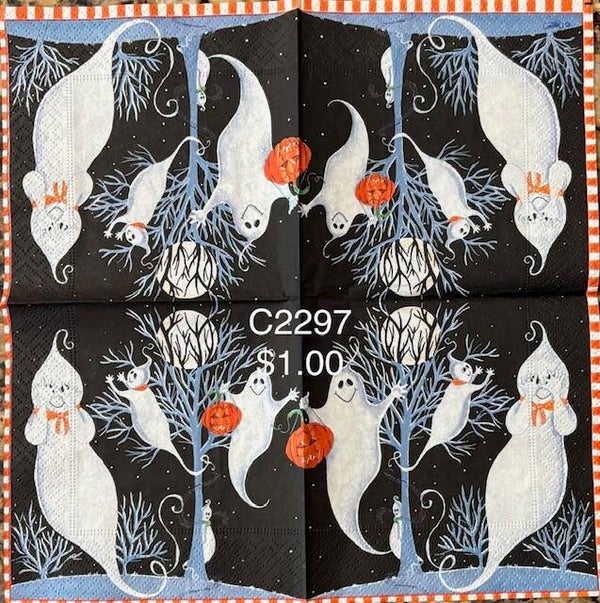 Halloween (C2297) - Four Ghosts "Hanging" Around