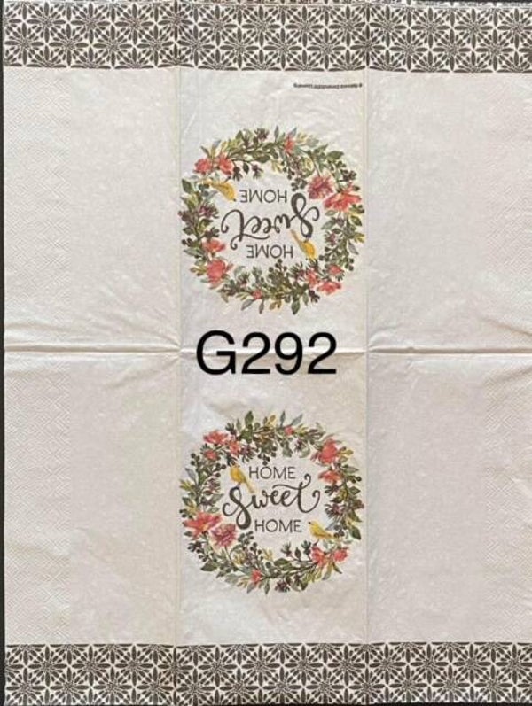 Flowers (G292) - Wreath "Home Sweet Home"