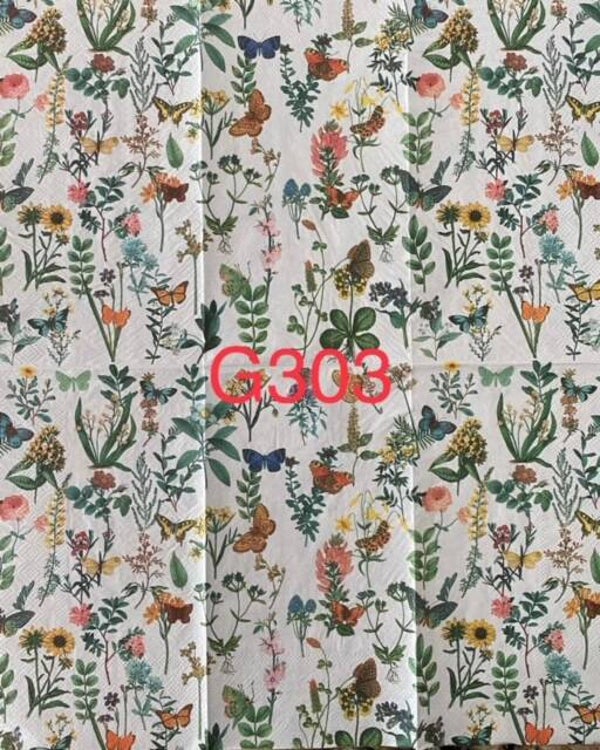 Flowers (G303) - Flowers and Butterflies