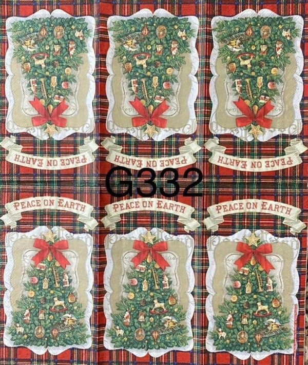 Christmas (G332) - Christmas Trees "Peace on Earth"