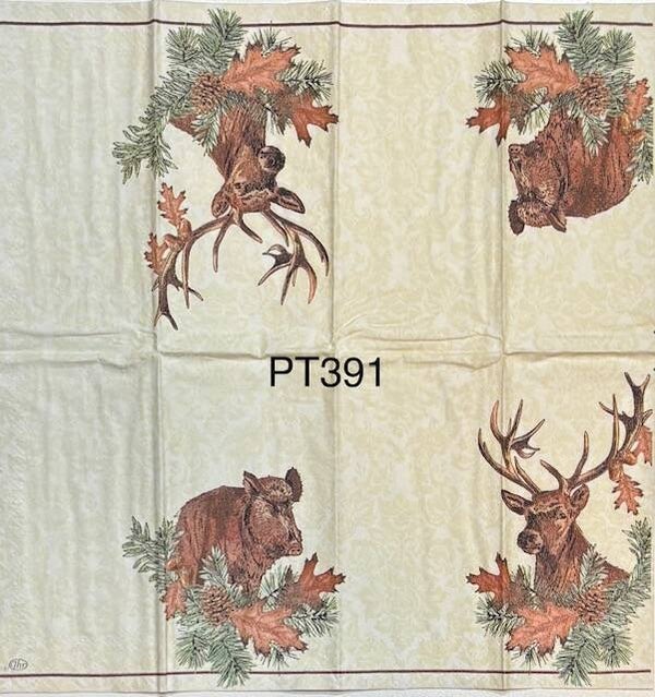 Fall (PT391) - Deer and a Boar (Buck)