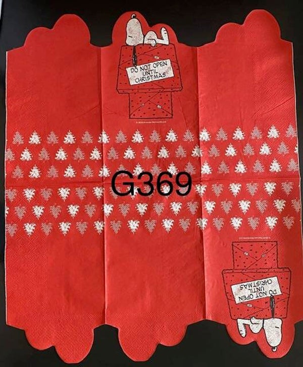 Snoopy (G369) - Snoopy "Do Not Open Until Christmas" (Vintage)