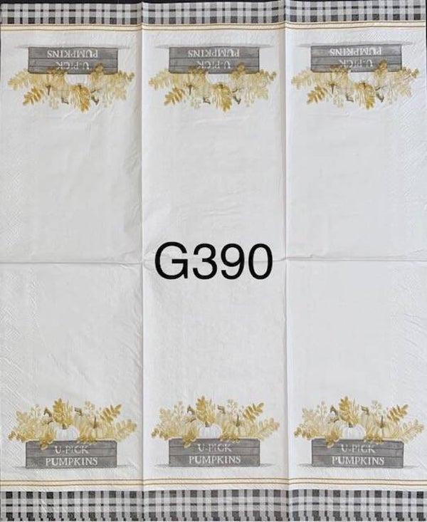 Bargain - Fall (G390) - Wood Crate with Pumpkins