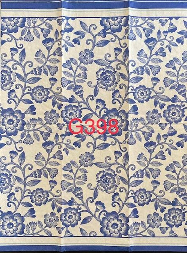 Flowers (G398) - Blue and White Flowers