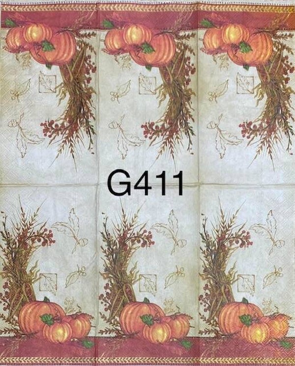 Bargain - Fall (G411) - Pumpkins and Wheat