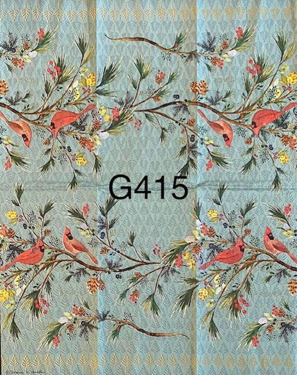 Birds (G415) - Cardinals on Branch