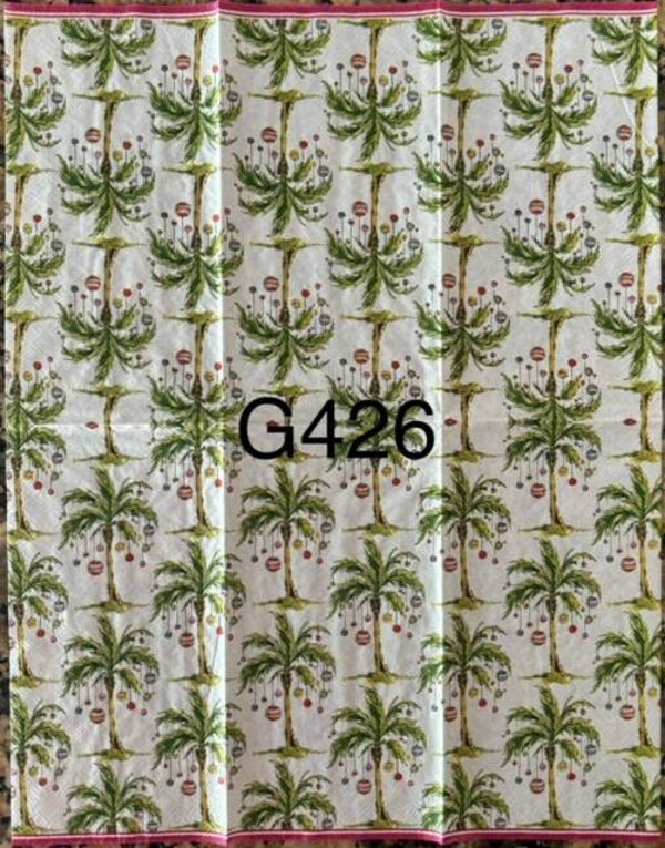 Christmas (G426) - Holiday Palm Trees with Ornaments