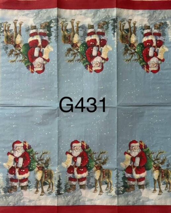 Christmas (G431) - Santa Reading List with Rudolph