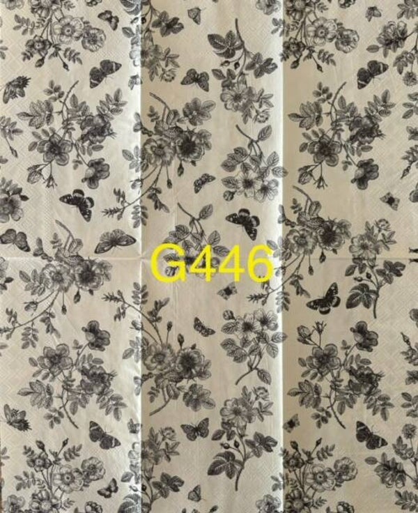Flowers (G446) - Black and White