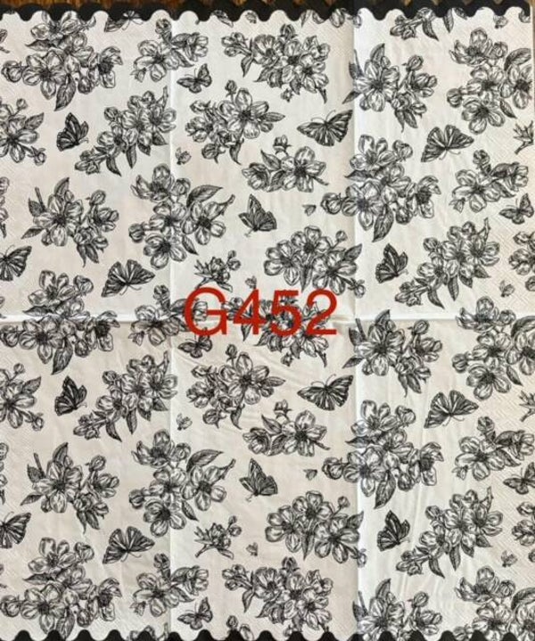 Flowers (G452) - Black and White