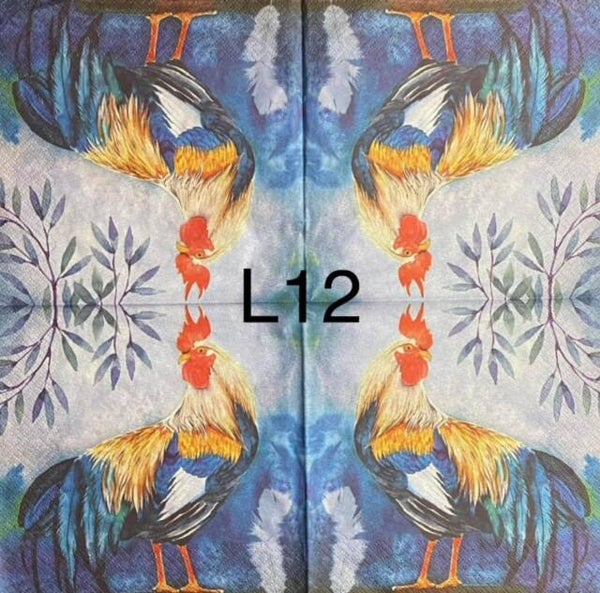 Birds (L12) - Blue Plumage Rooster