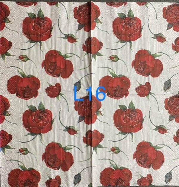 Flowers (L16) - Rosella Red Roses