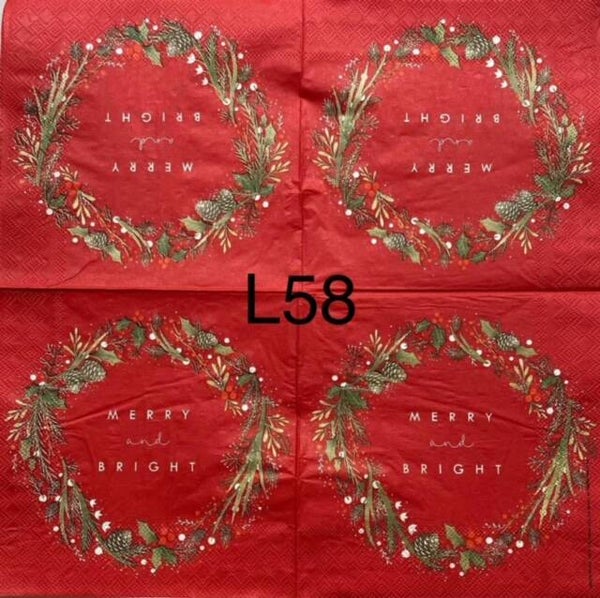 Christmas (L58) - Merry and Bright Wreath