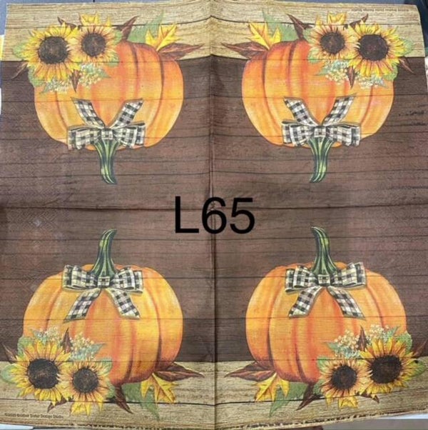 Fall (L65) - Pumpkin and Sunflowers