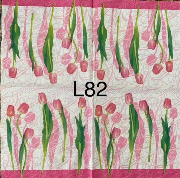 Flowers (L82) - Pink Tulips