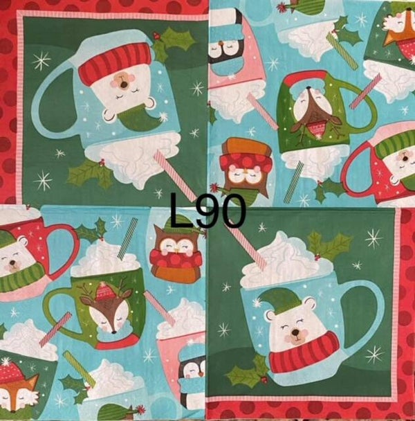 Christmas (L90) - Hot Chocolate Mugs