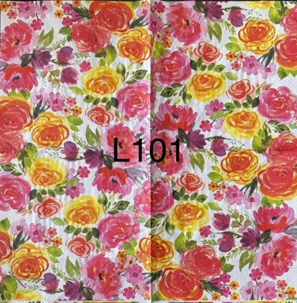 Flowers (L101) - Colorful Roses