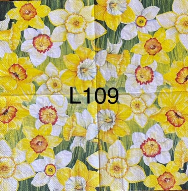 Flowers (L109) - Yellow and White Daffodils