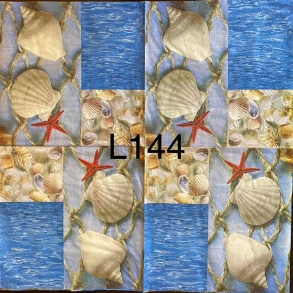 Bargain - Beach (L144) - Shells Blue Ocean Summer