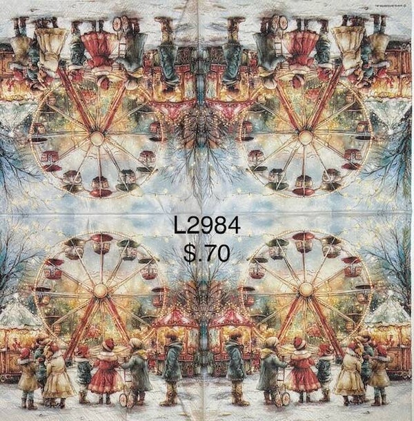 Christmas (L2984) - Christmas Festival with a Ferris Wheel