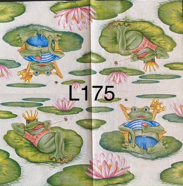 Animals (L175) - Frogs on Lily Pads