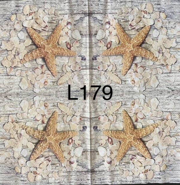 Beach (L179) - Starfish and Shells