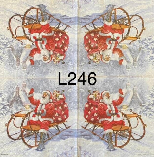 Christmas (L246) - Santa on Sled