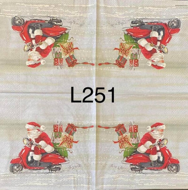 Christmas (L251) - Santa on Moped