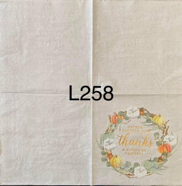Bargain - Fall (L258) - Gather Together, Give Thanks, and Always Be Grateful Wreath