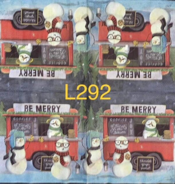 Christmas (L292) - Food Truck Run by Snowman