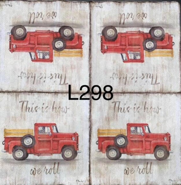 Vehicles (L298) - This is How We Roll Red Truck