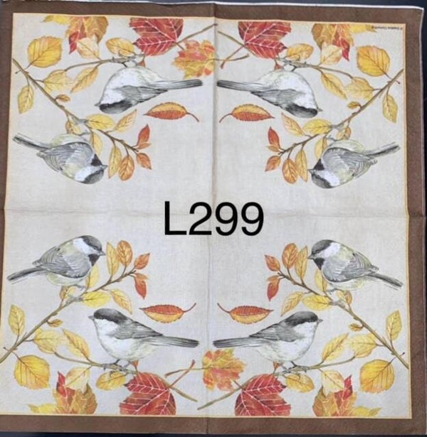 Bargain - Fall (L299) - Birds on Branch