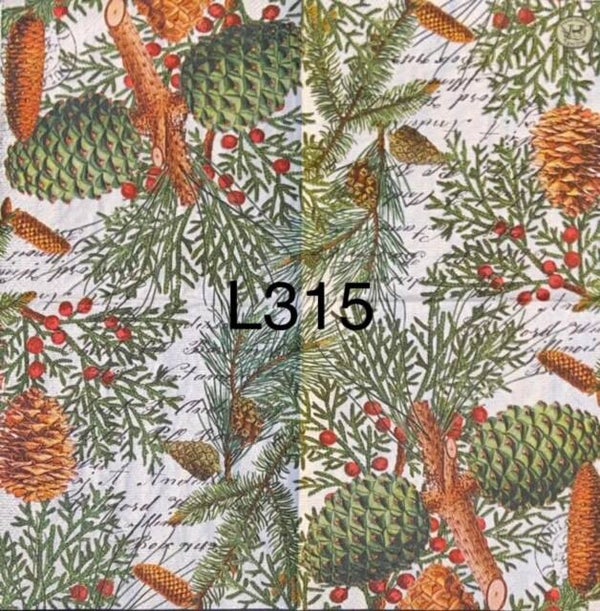 Winter (L315) - Pinecones and Berries