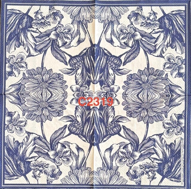 Flowers (C2319) - Blue and White Flowers