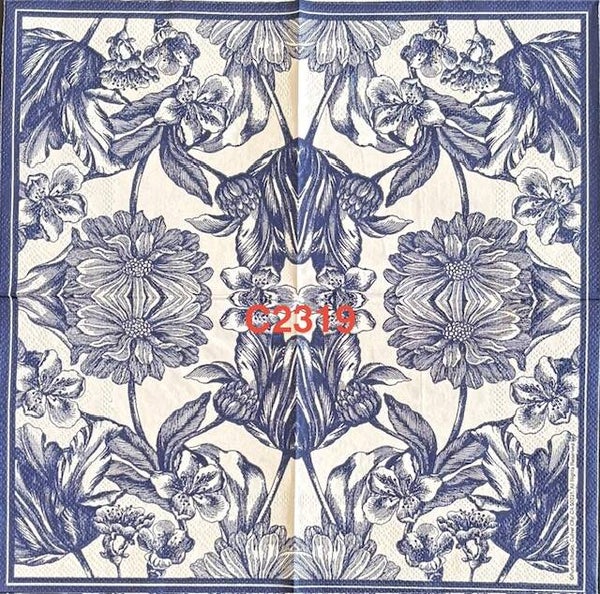 Flowers (C2319) - Blue and White Flowers