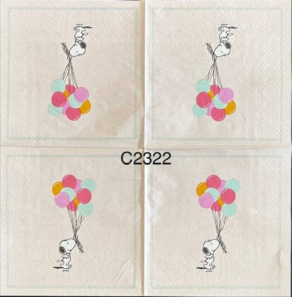Snoopy (C2322) - Snoopy Holding a Bunch of Balloons