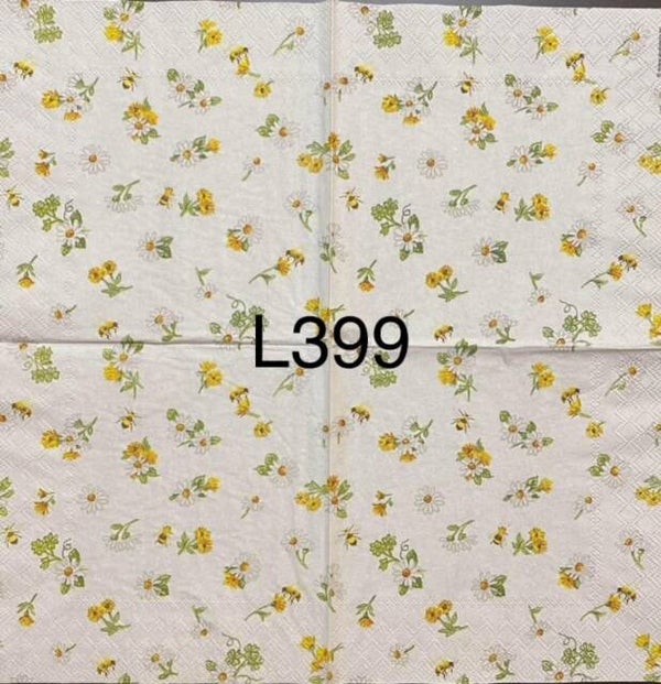 Flowers (L399) - Mini Yellow and White Flowers Wallpaper