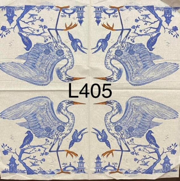 Birds (L405) - Blue and White Egret