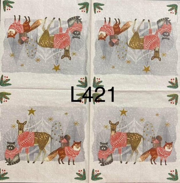 Christmas (L421) - Animals Wearing Sweaters