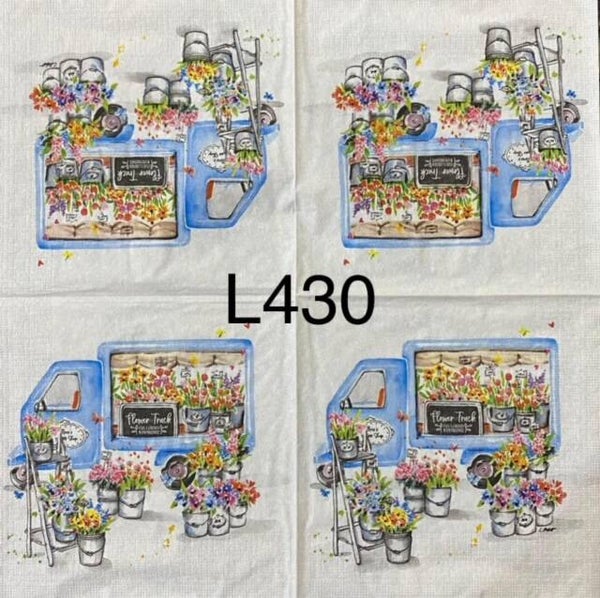 Flowers (L430) - Blue Flower Truck