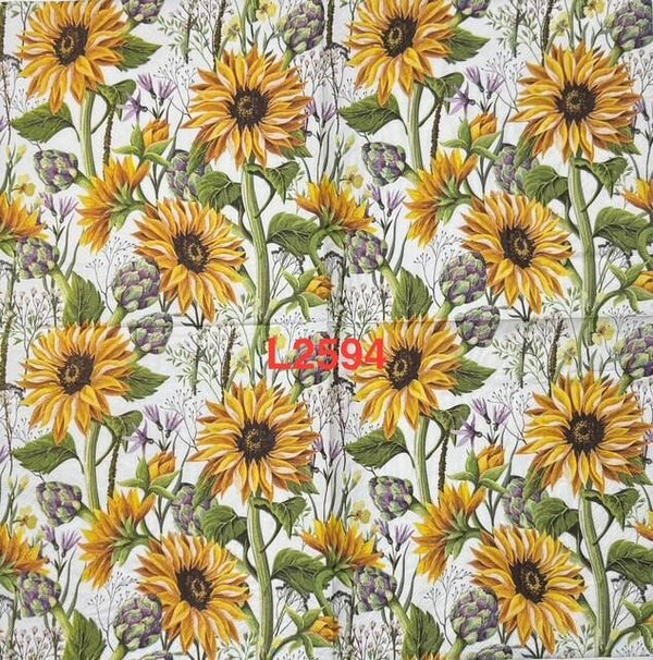 Sunflowers (L2594) - Sunflower Wallpaper