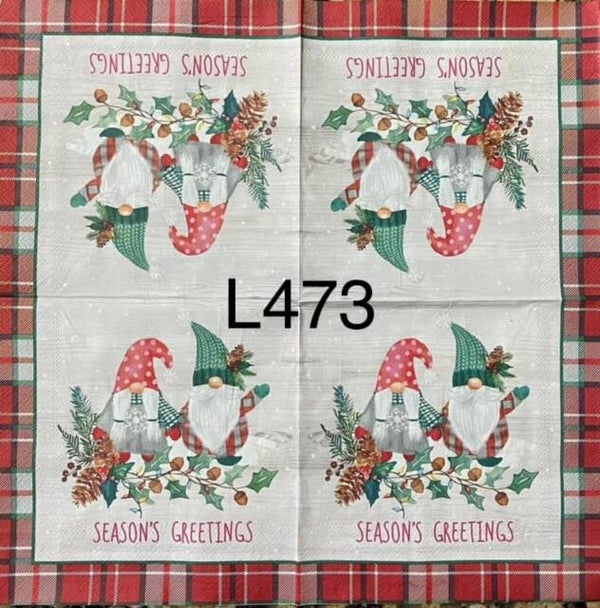 Gnomes (L473) - Season's Greetings Gnomes
