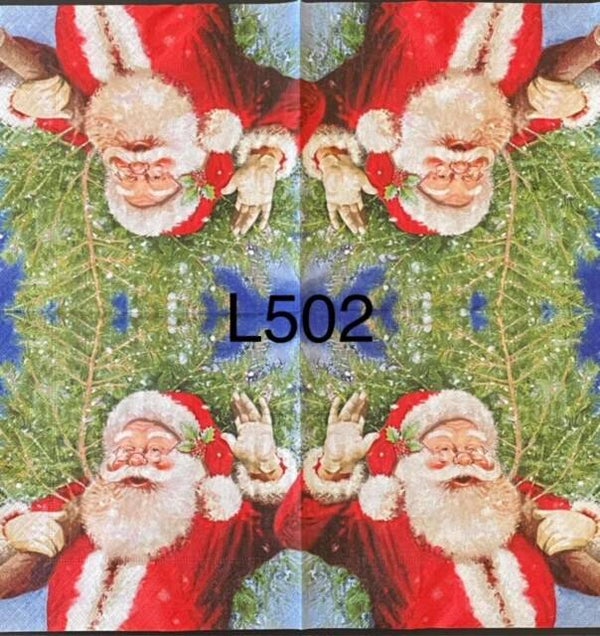 Christmas (L502/1712) - Santa Carrying a Tree
