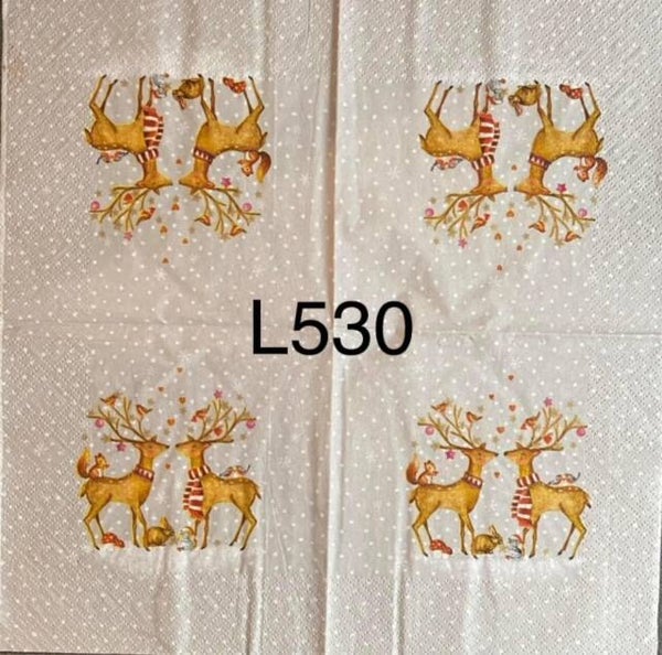 Deer (L530) - Two Deer with Scarves