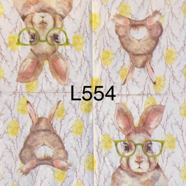 Easter (L554) - Bunny with Glasses and Bunny Bum