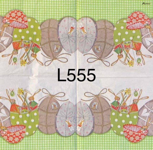 Easter (L555) - Easter Eggs with Bunnies Inside One