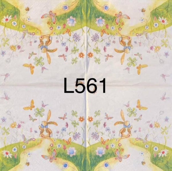 Easter (L561) - Bunny with Butterflies