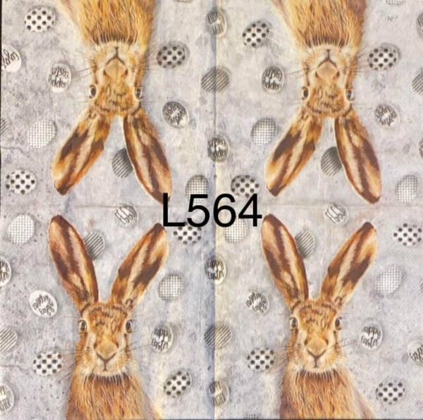 Easter (L564) - Bunny with Eggs in Background